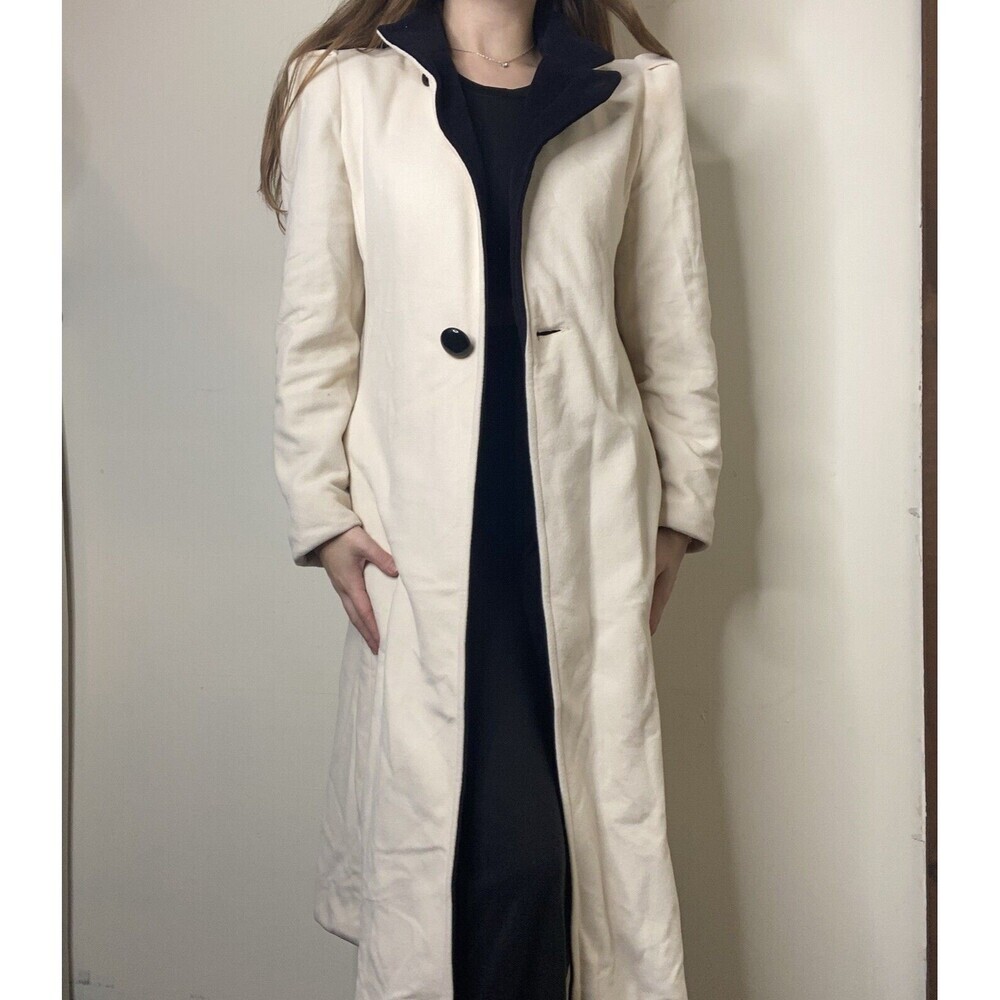 Kashmiracle Vintage Cream & Black Coat Wellington Fashions USA Small